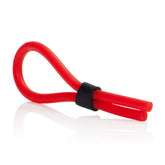 Silicone Stud Lasso Red Adjustable Erection Enhancer 5 Inch Flexible Stretchy Loop COCK RINGS